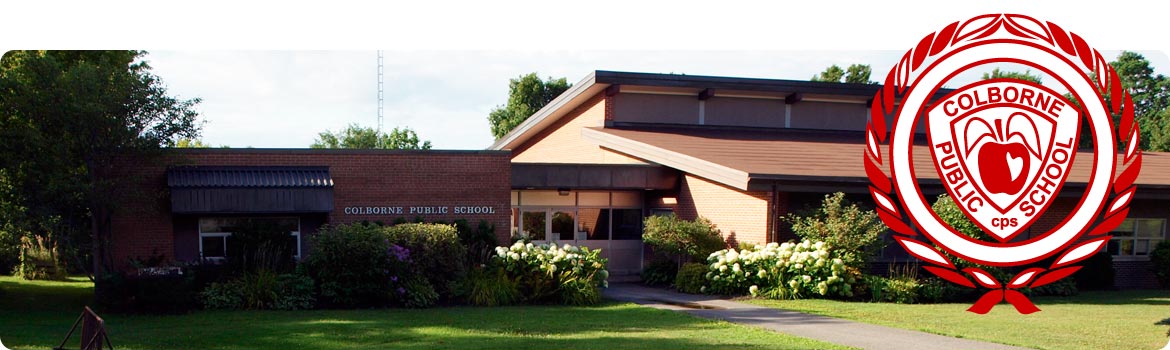 Picture of the school with logo